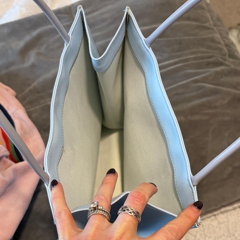Fiorucci Light Blue Angel Graphic Tote - Picture 9 of 11